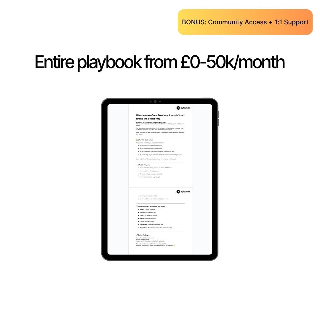 The Real eCom Blueprint That Took Me to 7 Figures